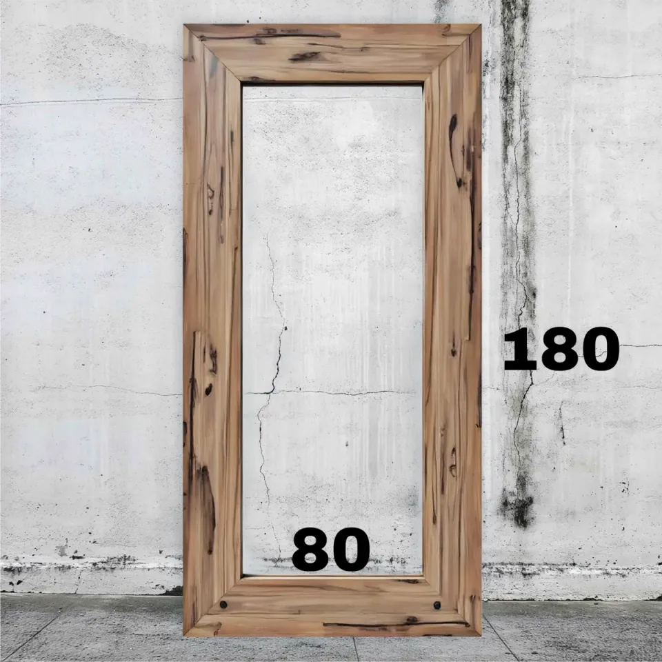 XLAB Design specchio cornice legno massello 80x180 cm