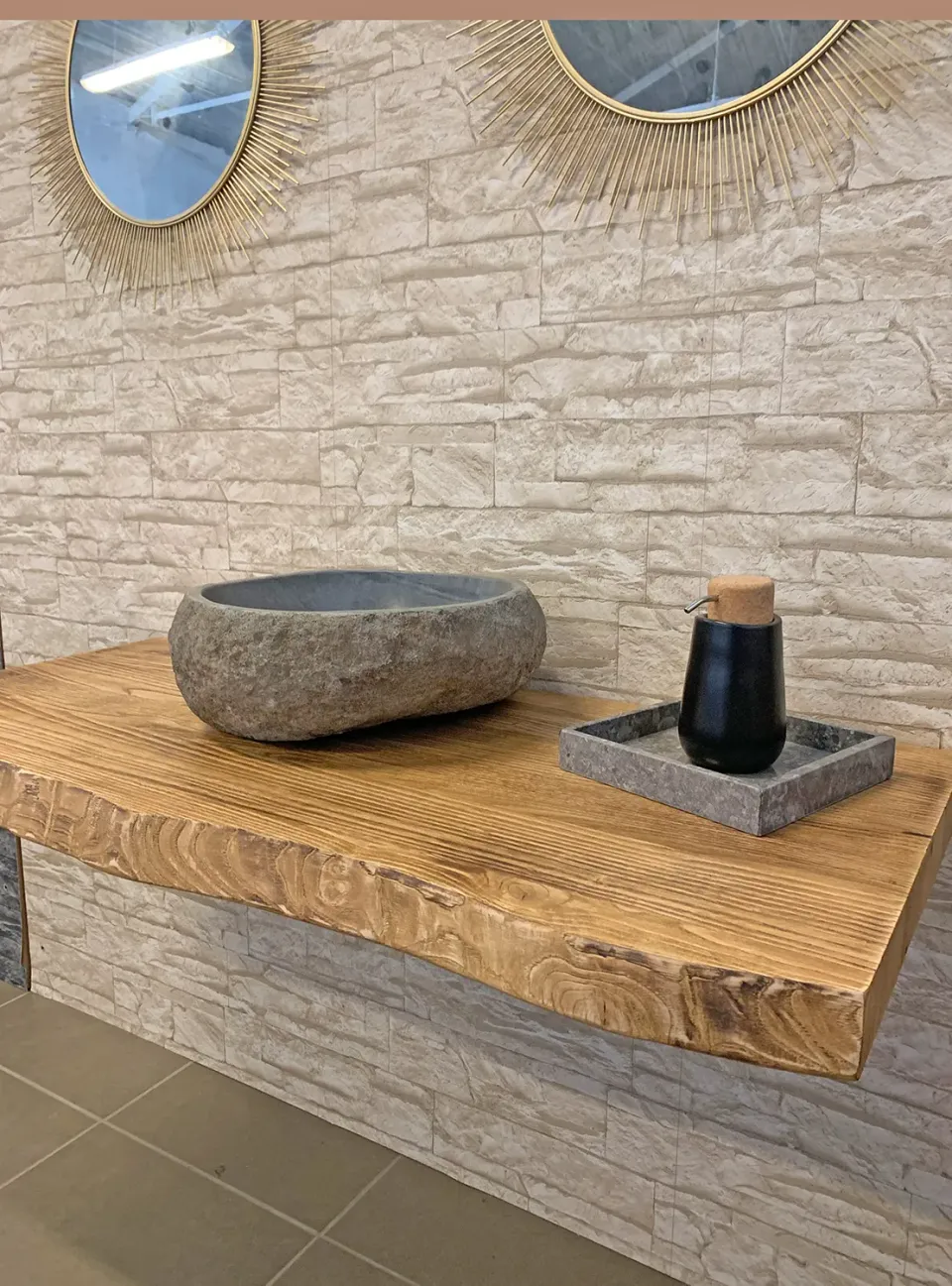 XLAB Design Old Wood mensola bagno legno rustico