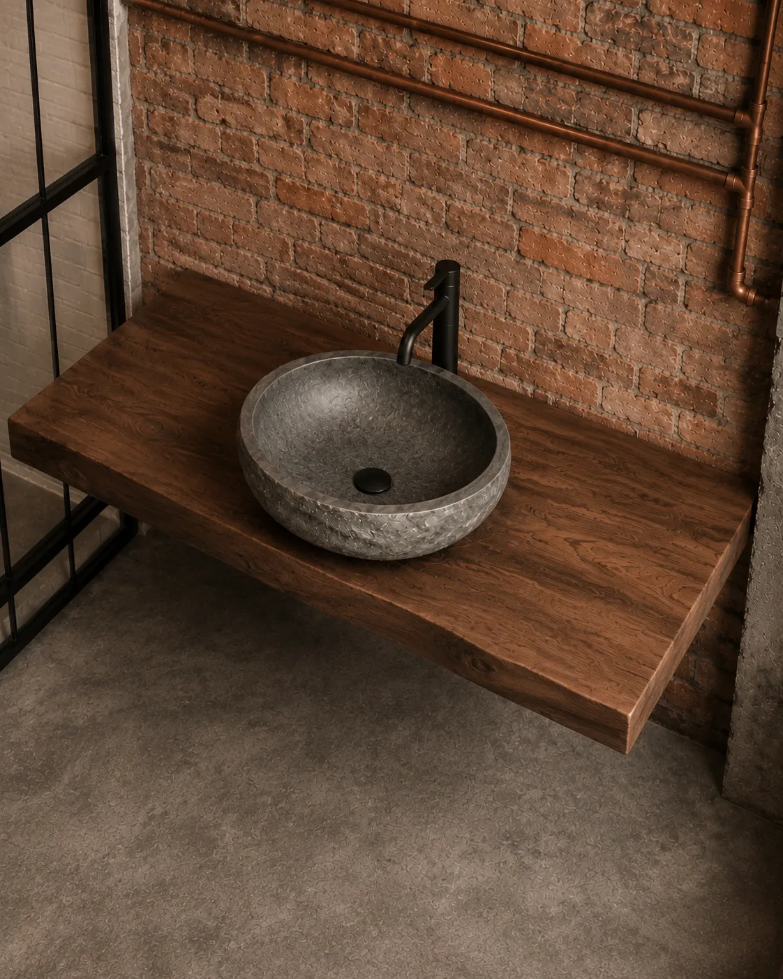 XLAB Design mensola bagno 110x50x6 massello 3 colori