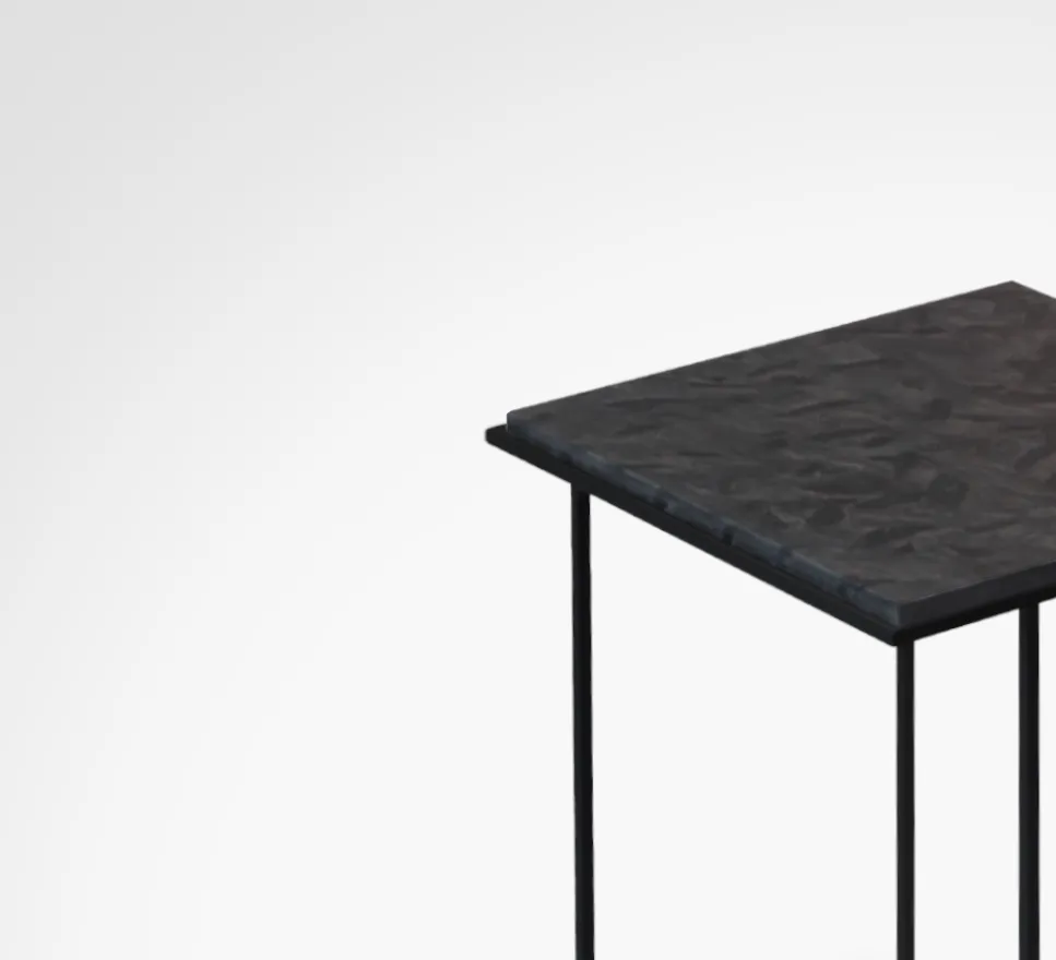 Stilts FramE tavolino Matrix granito nero