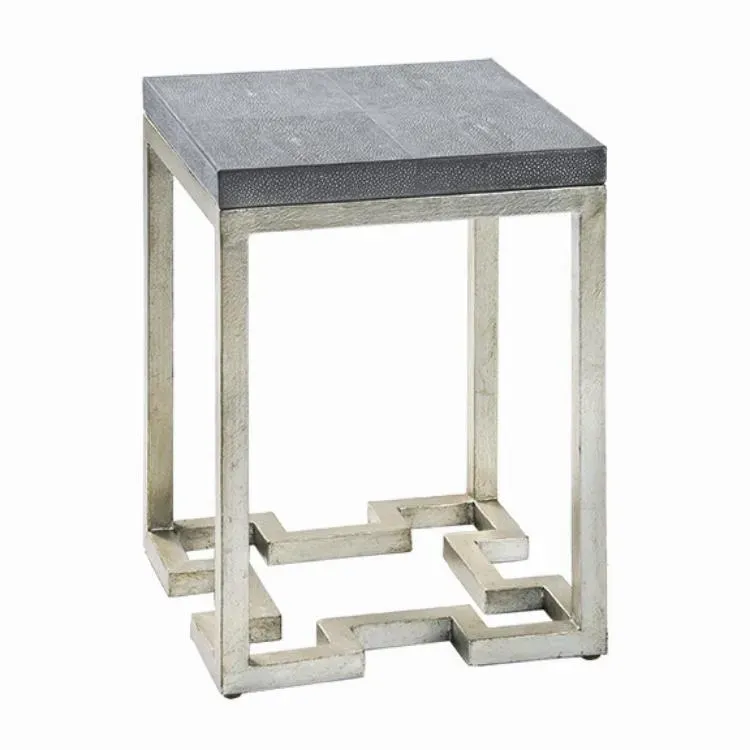 Maitland Smith Geometric Charcoal tavolino carbone 36 cm