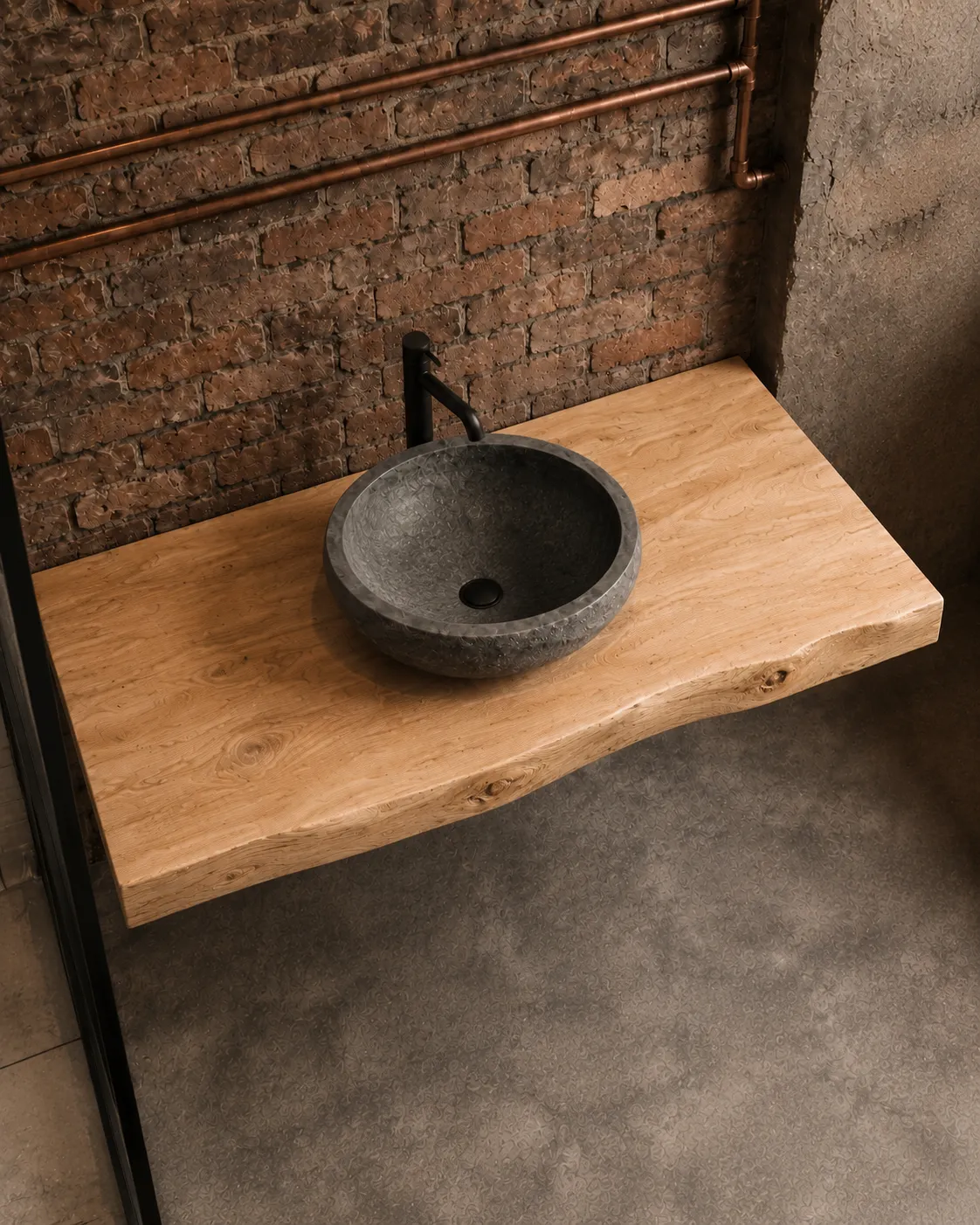 XLAB Design mensola bagno 110x50x6 massello 3 colori