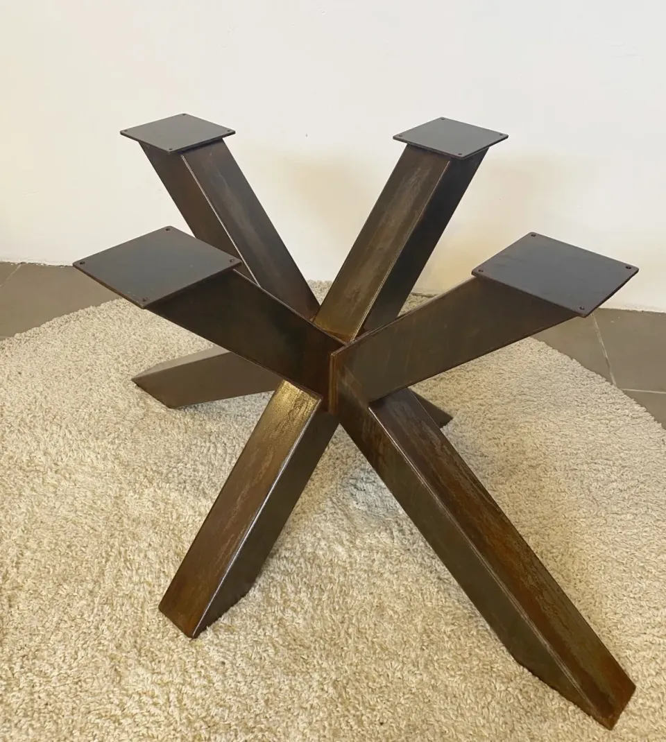 XLAB Design Cavour gamba stella tavolo ferro ruggine