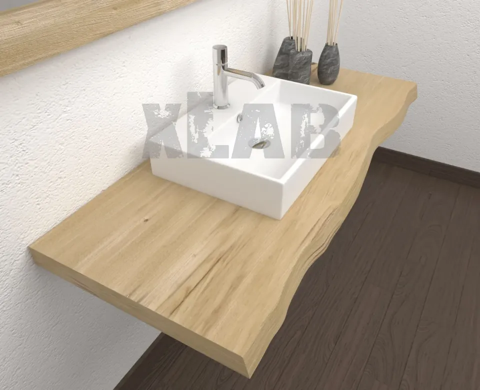 XLAB Denise piano lavabo legno massello rustico