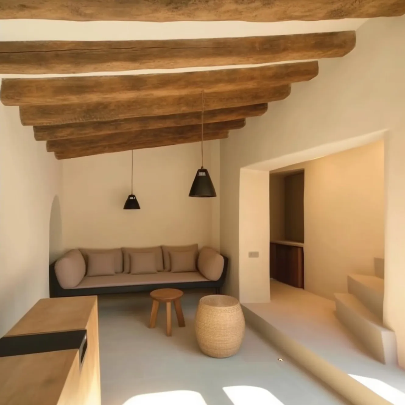 XLAB Design trave soffitto 180x20x12 legno antico colore a scelta