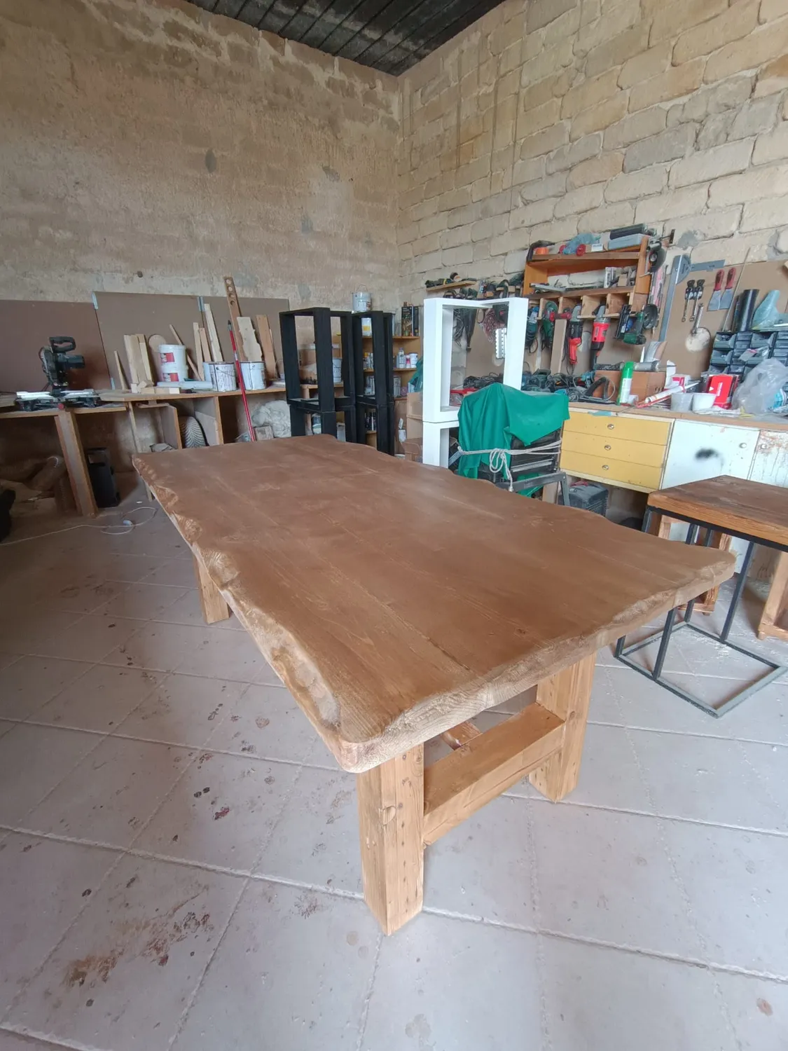 Sicily Wood Maker 200x100xh75 tavolo rustico industriale