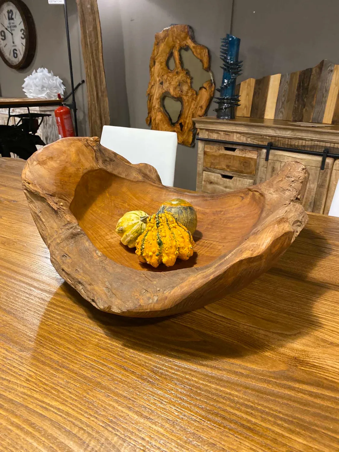 XLAB Adeano vassoio centrotavola teak radice naturale