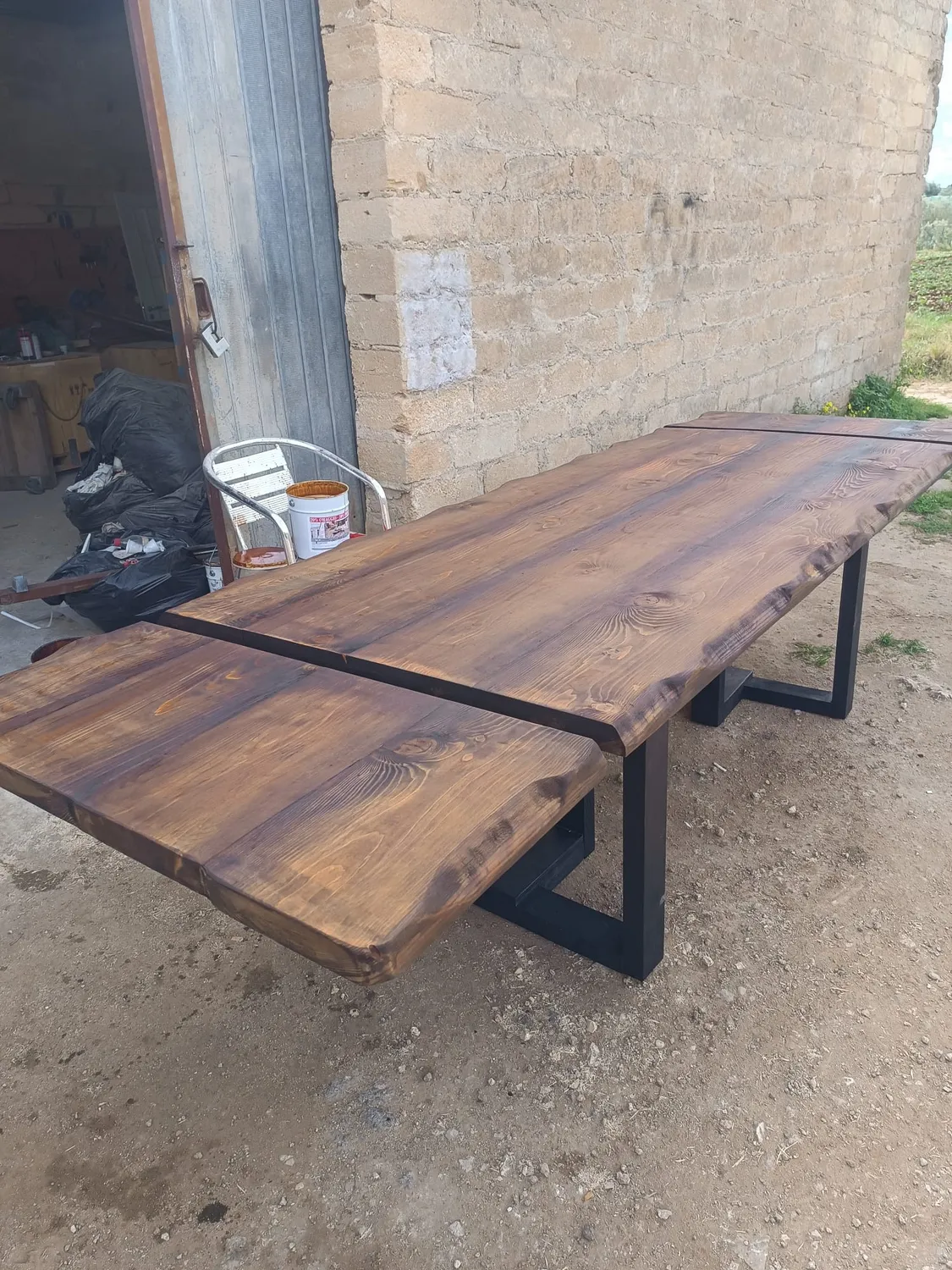 Sicily Wood Maker Larice 160 tavolo in larice massello 160 cm