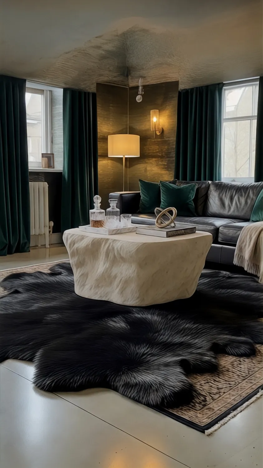 XLAB Design Robert tavolino salotto effetto roccia pezzo unico