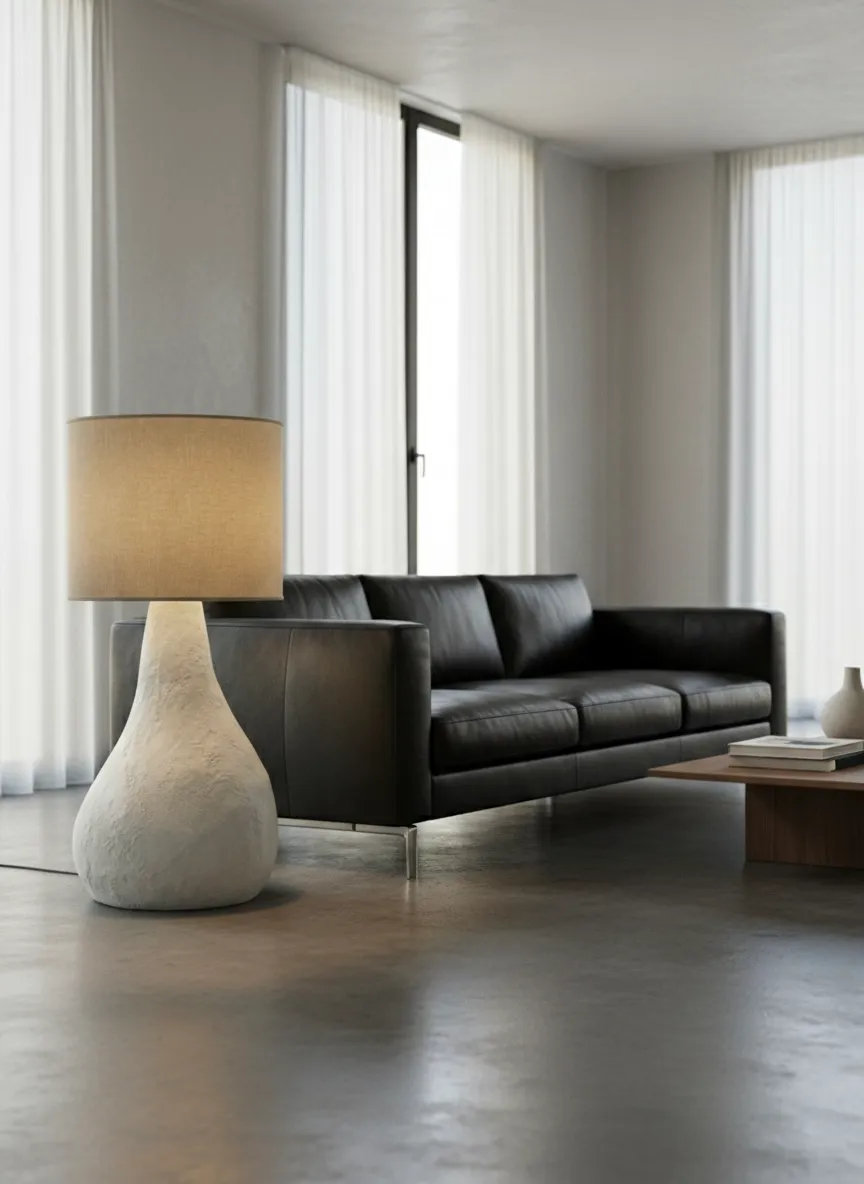 XLAB Design Pura lampada terra micro-cemento