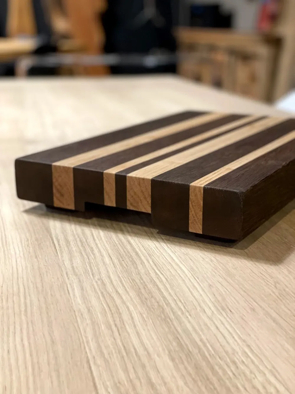 XLAB Design Barcode tagliere cucina legno massello fatto a mano