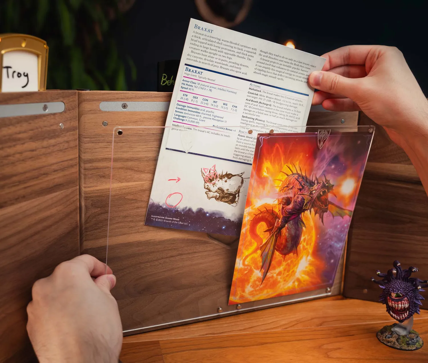 Wyrmwood DM Screen Acrylic Panel schermo master acrilico