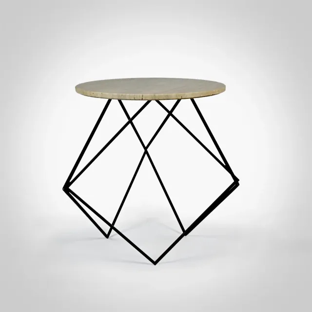 Stilts Apex tavolino travertino 58 cm