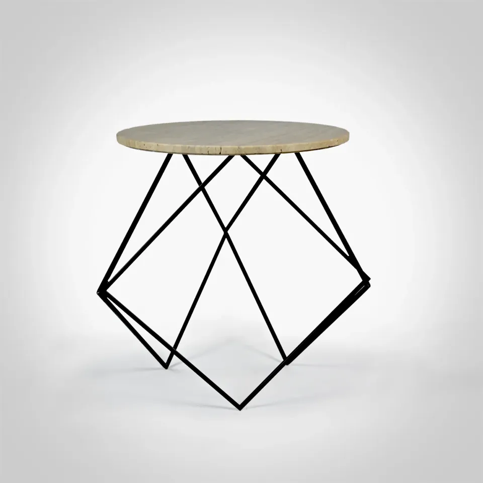Stilts Apex tavolino travertino 58 cm