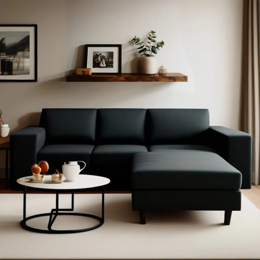 XLAB Design Mensola da Parete Legno Massello Noce 100x25 cm Spessore 5 cm