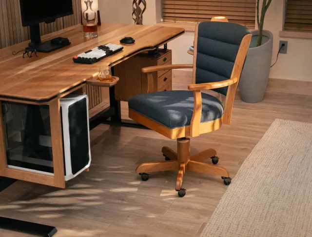 Wyrmwood Modular Desk Office Chair sedia ufficio legno massello
