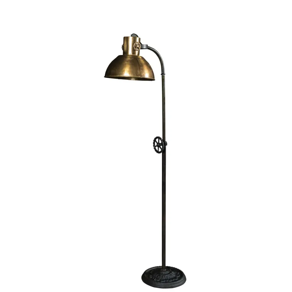 XLAB Design Vintage piantana ferro bronzato lettura Ø31 h180