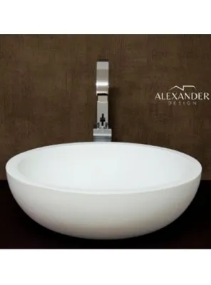 XLAB Design Pompidou lavabo ciotola resina minerali appoggio