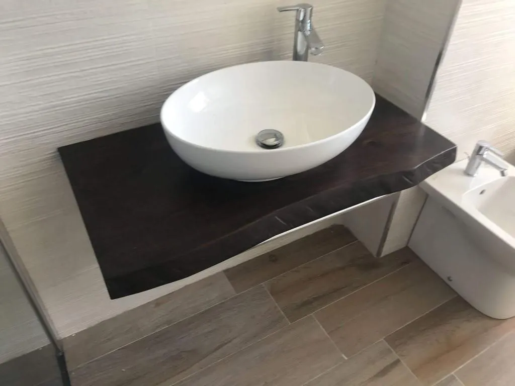 XLAB Design mensola bagno 120x50 frassino nero