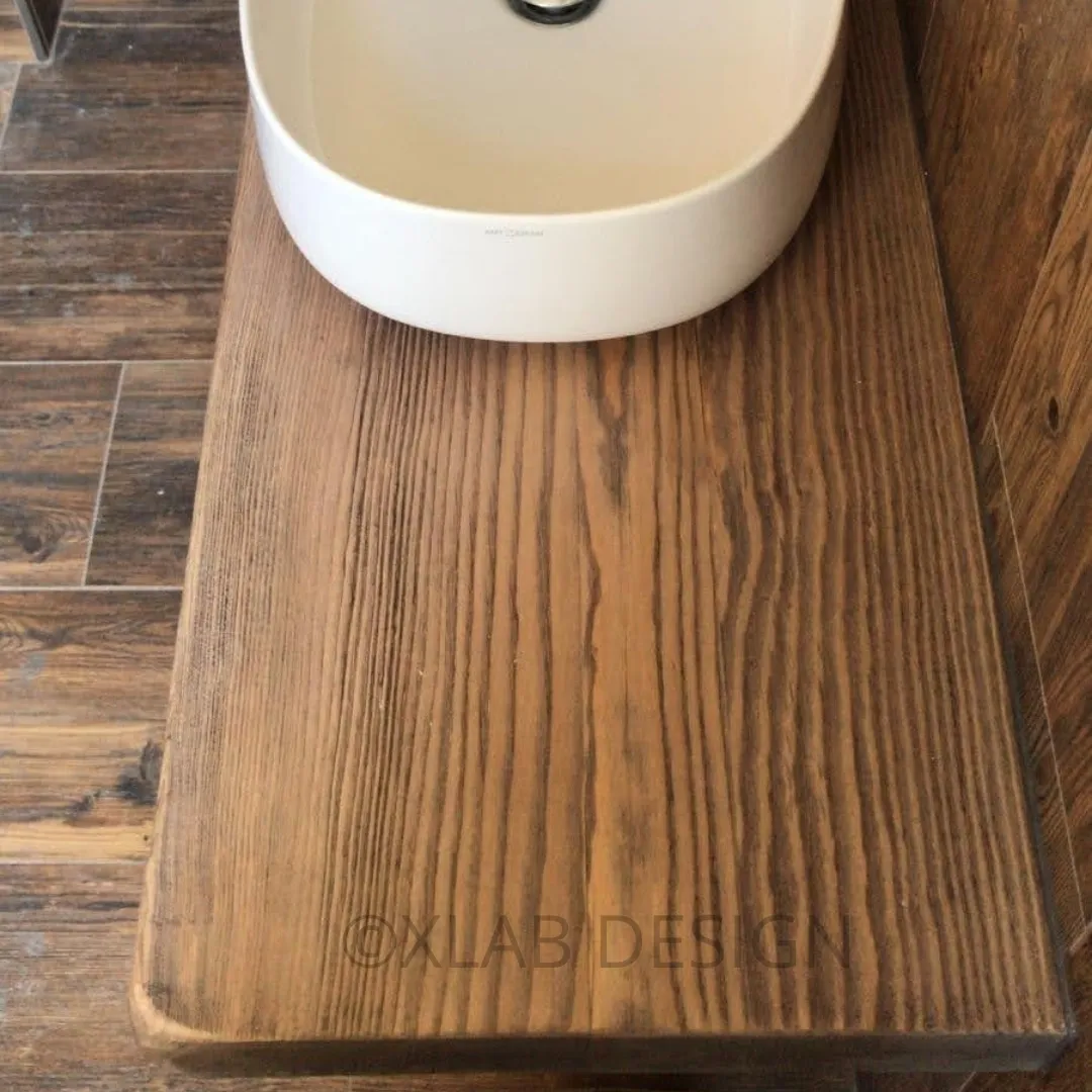 XLAB Design Pollina mensola bagno legno rustico appoggio