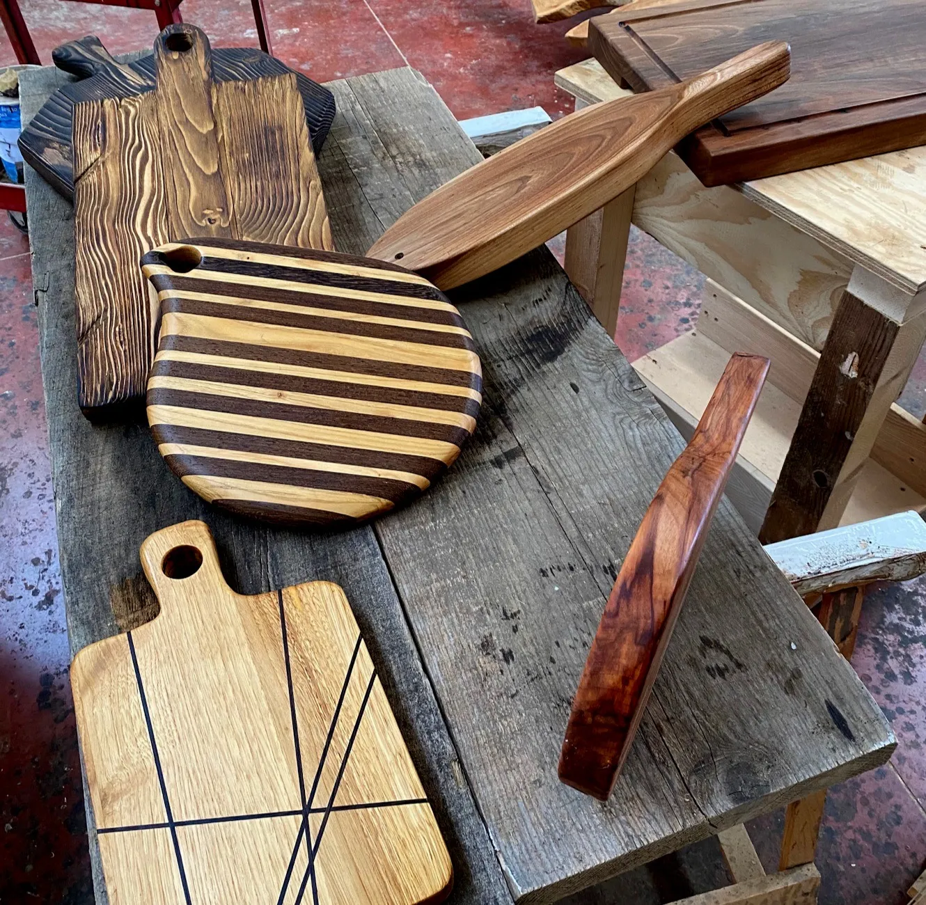 XLAB Design Tagliere Legno Noce Scuro Rettangolare Artigianale
