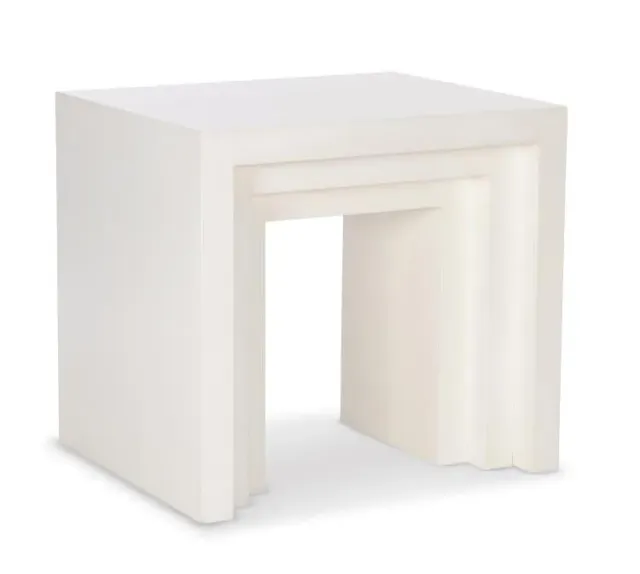 Maitland Smith Aries End Table tavolino coconut 61 cm