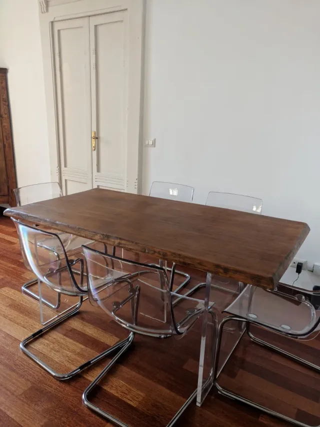 Sicily Wood Maker tavolo larice massello 200x100x5 da pranzo