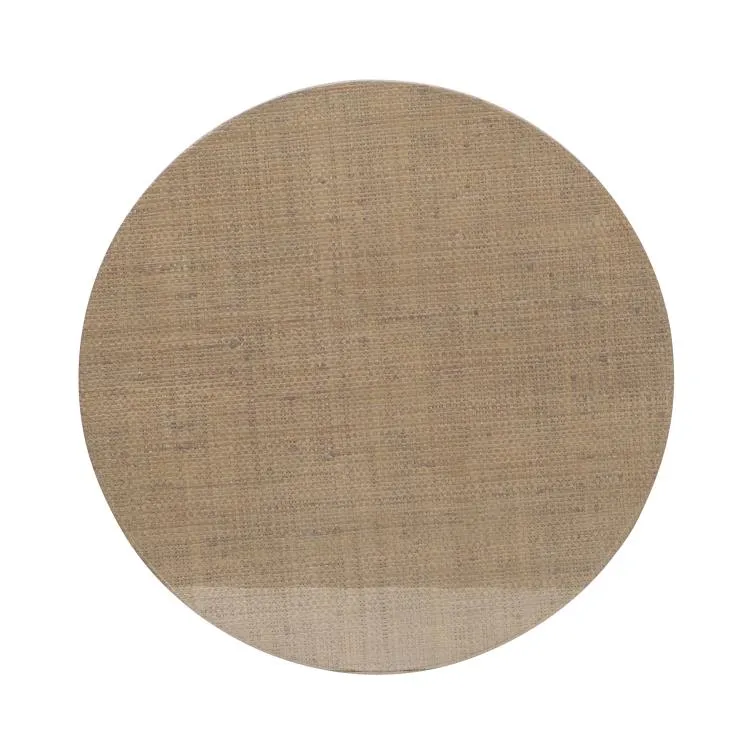 Maitland Smith Beth tavolino raffia vetro 59,7 cm