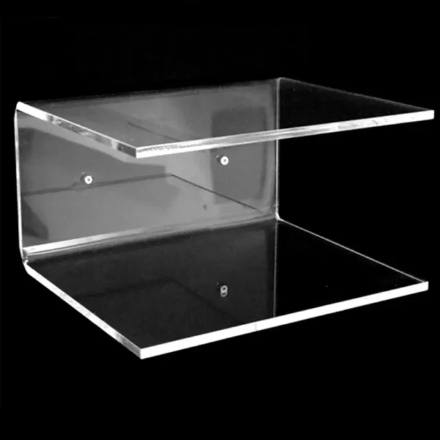 XLAB Design mensola plexiglass trasparente 30x25x15 cm comodino
