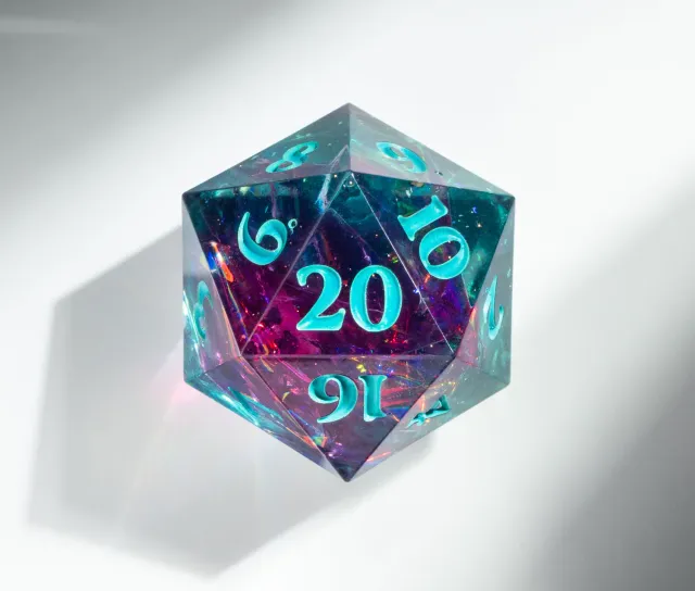 Wyrmwood Gaming Neuromancer dadi set 7 resina affilati