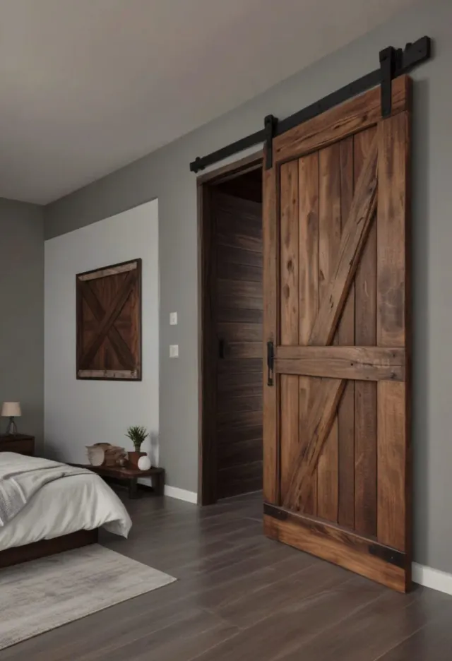 XLAB Design Porta Scorrevole Mod. 110 Legno Massello Larice