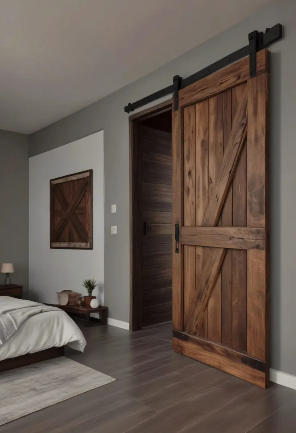 XLAB Design Porta Scorrevole Mod. 110 Legno Massello Larice