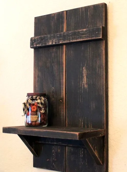 XLAB Design Gate Mensola Parete Legno Abete Vintage