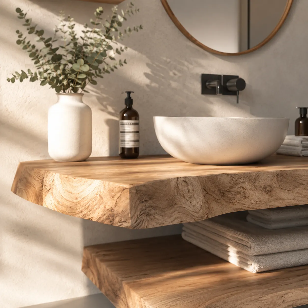 XLAB Design IdroWood X100 mensola bagno su misura idrorepellente
