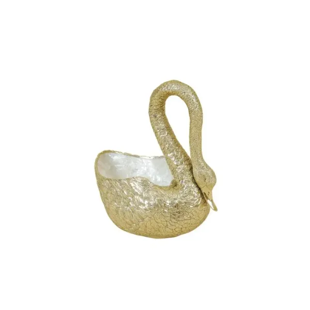 Maitland Smith Swan ciotola ottone conchiglia