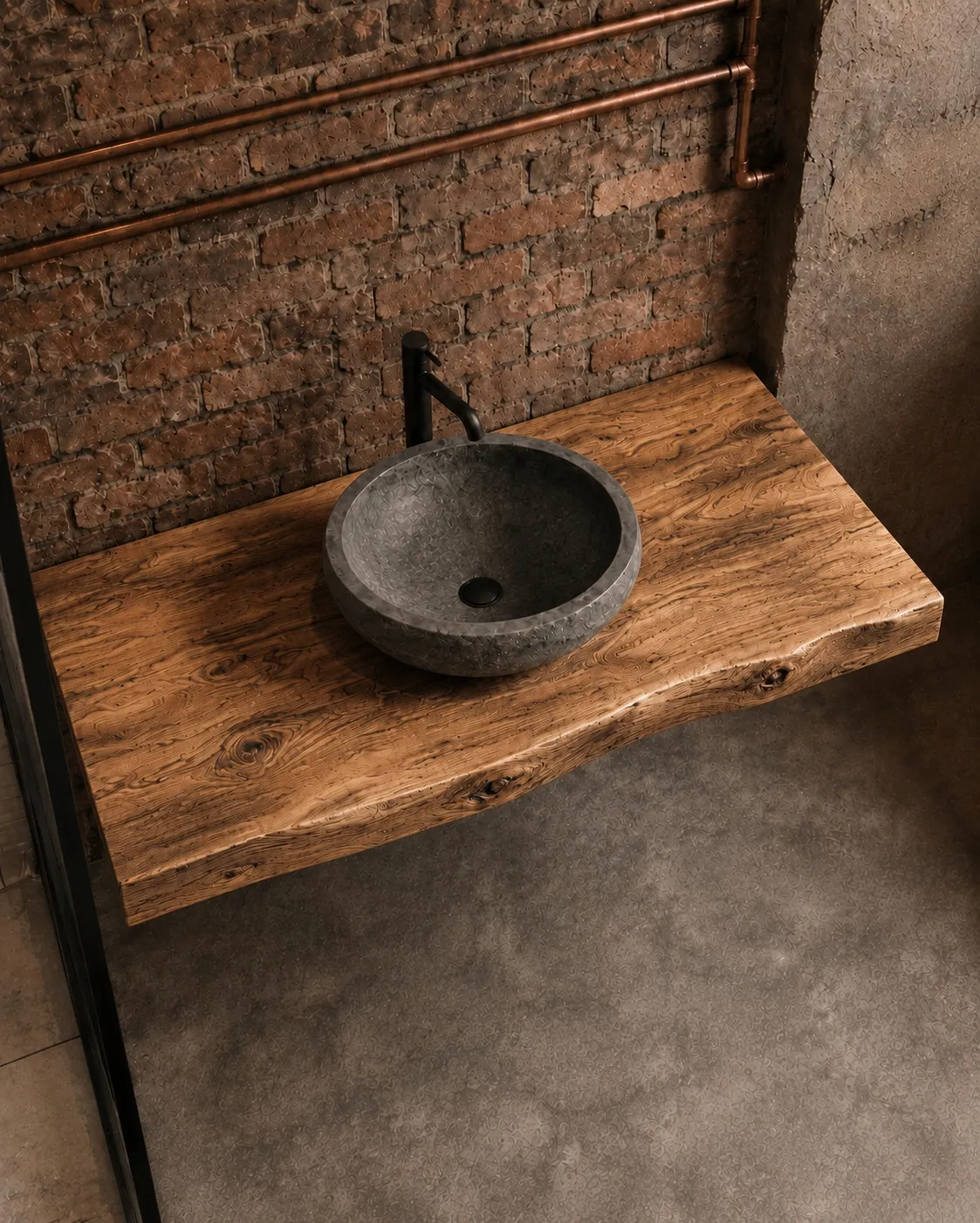 XLAB Design mensola bagno 110x50x6 massello 3 colori