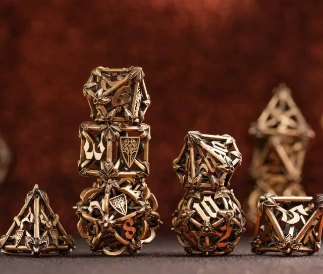Wyrmwood Ember Forge Set of 7 dadi bronzo 7 pezzi
