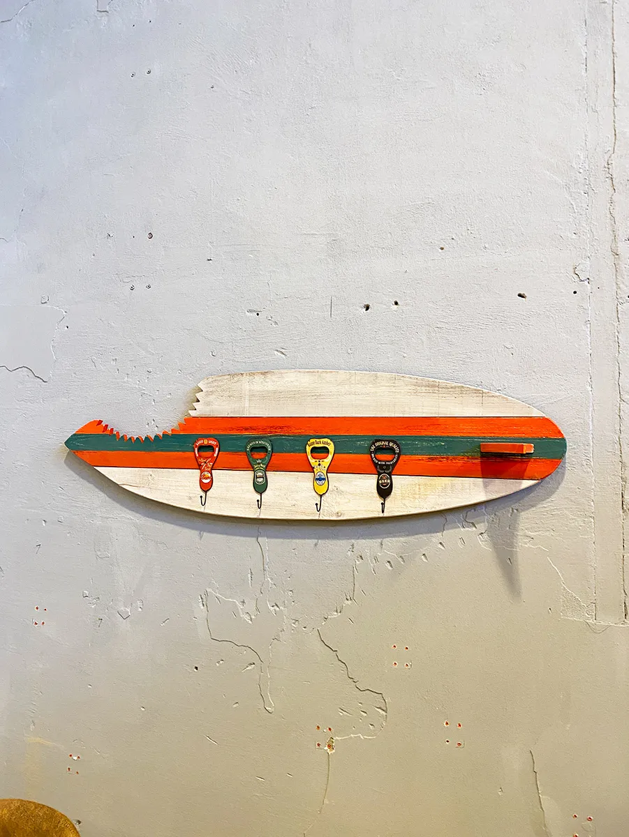XLAB Design surf board appendiabiti parete legno vintage