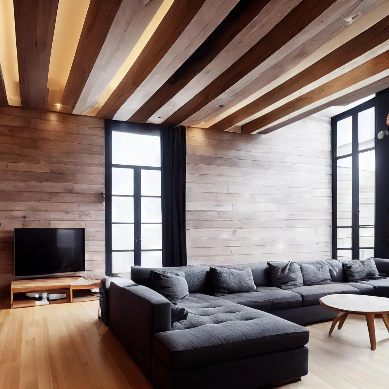 XLAB Design trave soffitto 180x20x12 legno antico colore a scelta