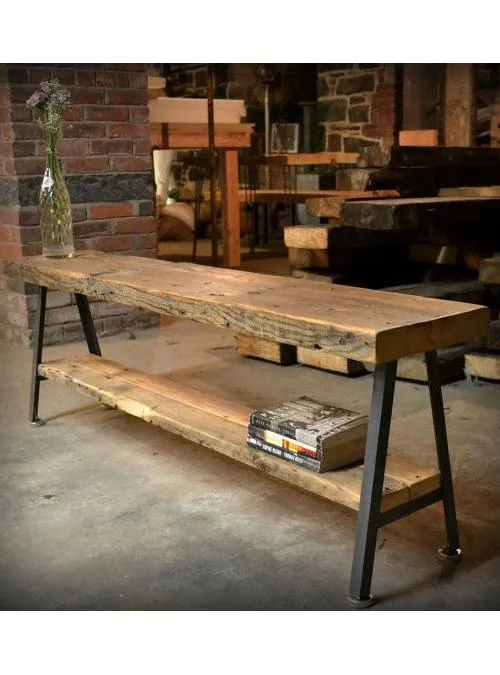 XLAB Design Goodman consolle legno massello e ferro