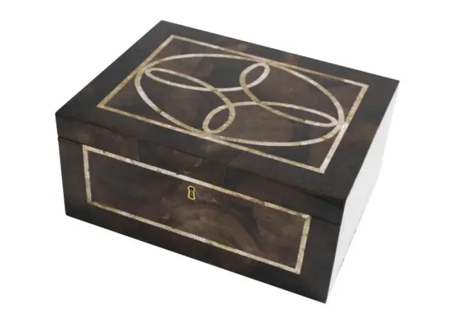 Maitland Smith Loop Box scatola conchiglia ottone