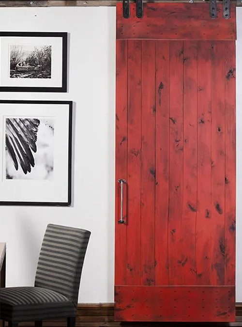 XLAB Design Phoebe porta scorrevole interna rossa