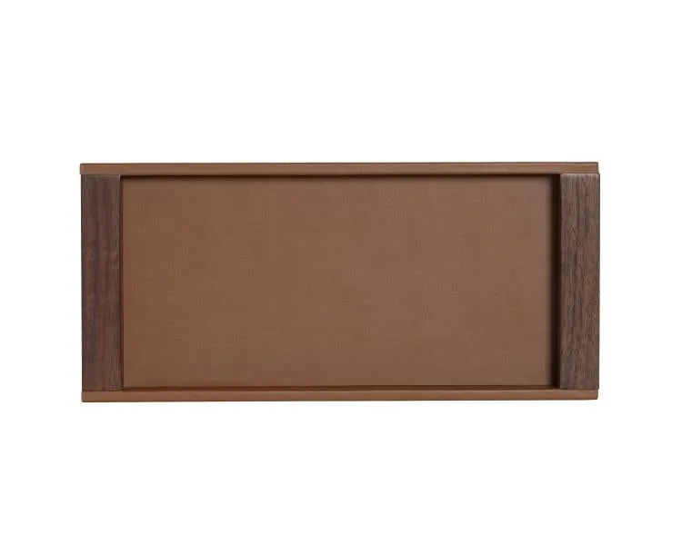 Maitland Smith Saddle vassoio pelle noce 30,5 cm