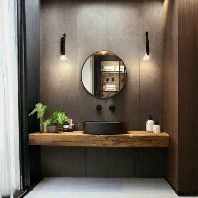 XLAB Design Katerine mensola bagno legno massello lavabo