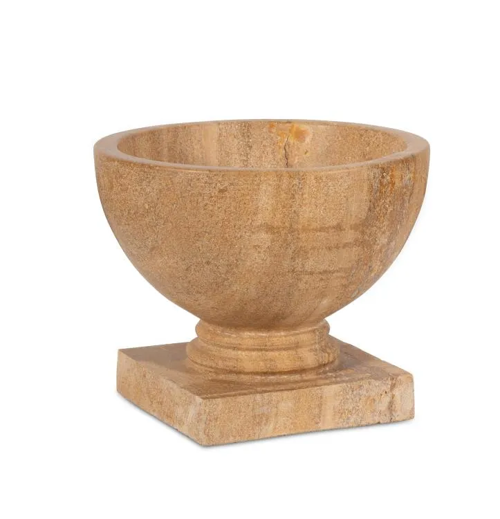 Maitland Smith Jaisalmer vaso marmo beige 24 cm