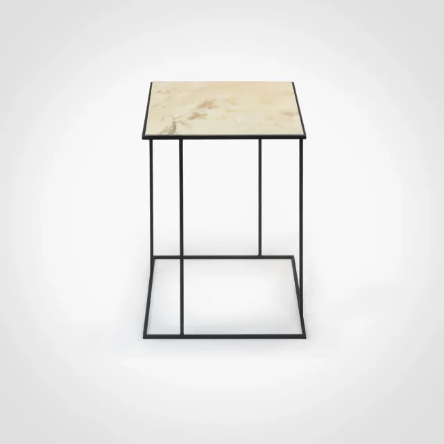 Stilts FramE Tavolino Travertino Romano