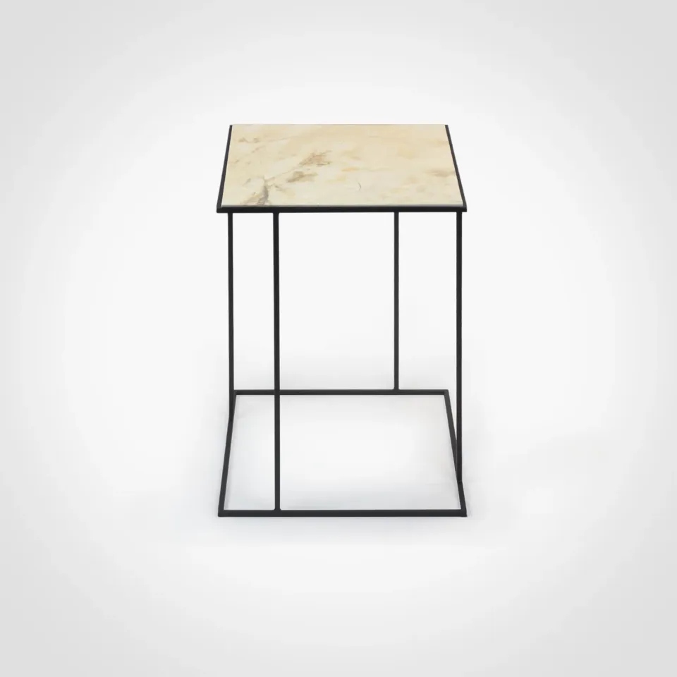 Stilts FramE Tavolino Travertino Romano