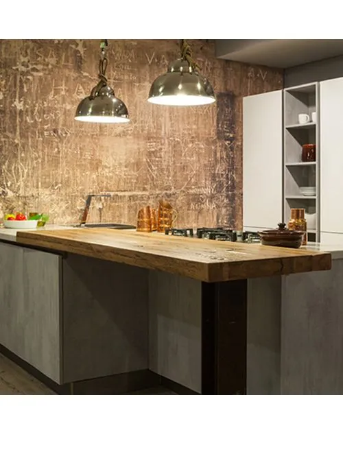 XLAB Design Ed top cucina legno massello castagno
